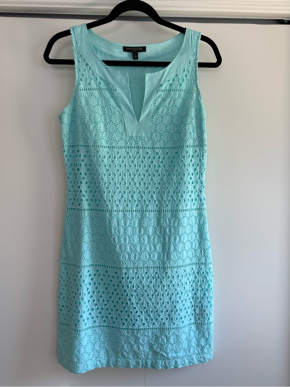 Banana Republic Eyelet Lace Shift Dress Sz 2